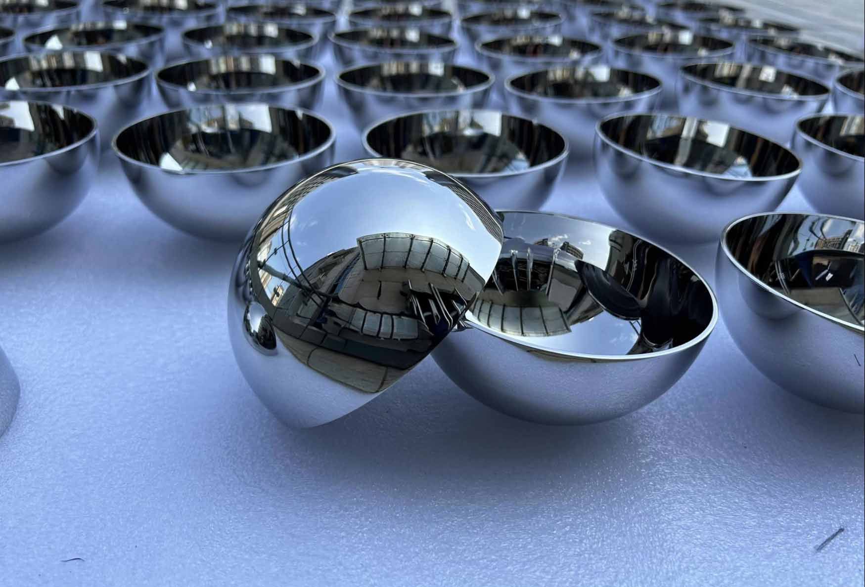 Stainless steel hemisphere