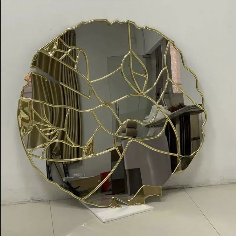 Stainless steel art mirror