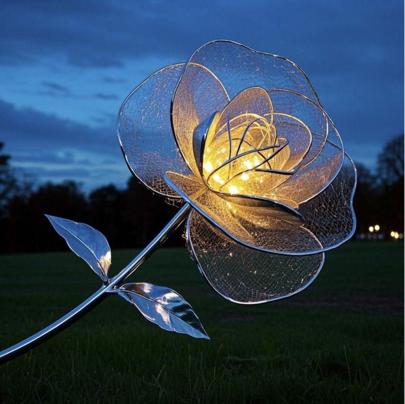 Stainless steel mesh sculpture--Light sculpture