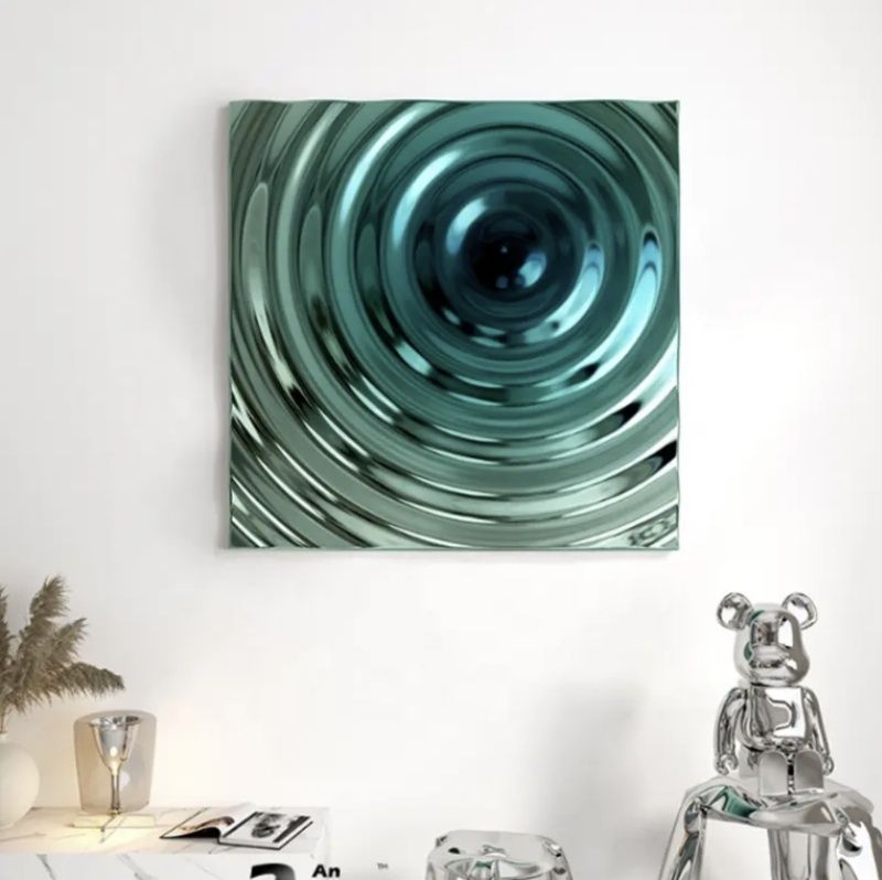 Stainless steel wall art pendant