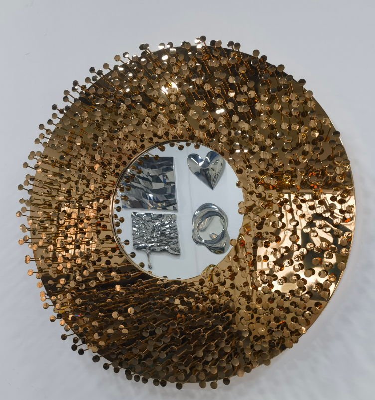 Contemporary Stainless Steel Wall Sculpture &ndash; Custom Handcrafted Metal Wall Hanging