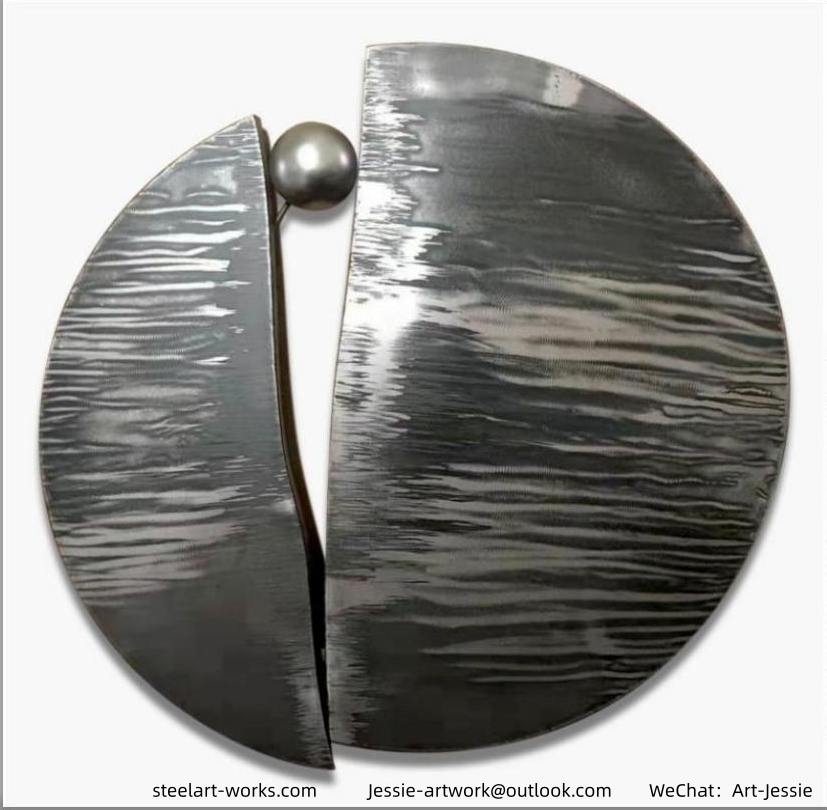 Hand-Forged Stainless Steel & Copper Metal Wall Art &mdash; Customizable Sculptural Wall Decor