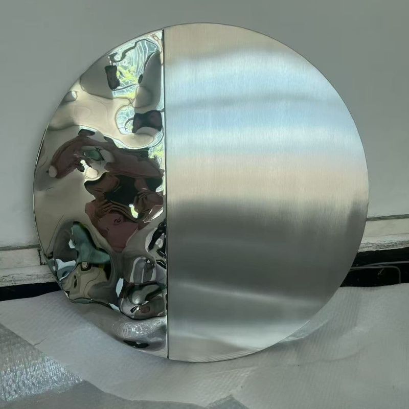 stainless steel wall sculpture