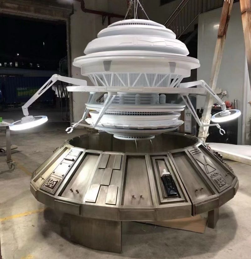 Custom Stainless Steel Sci-Fi Installation