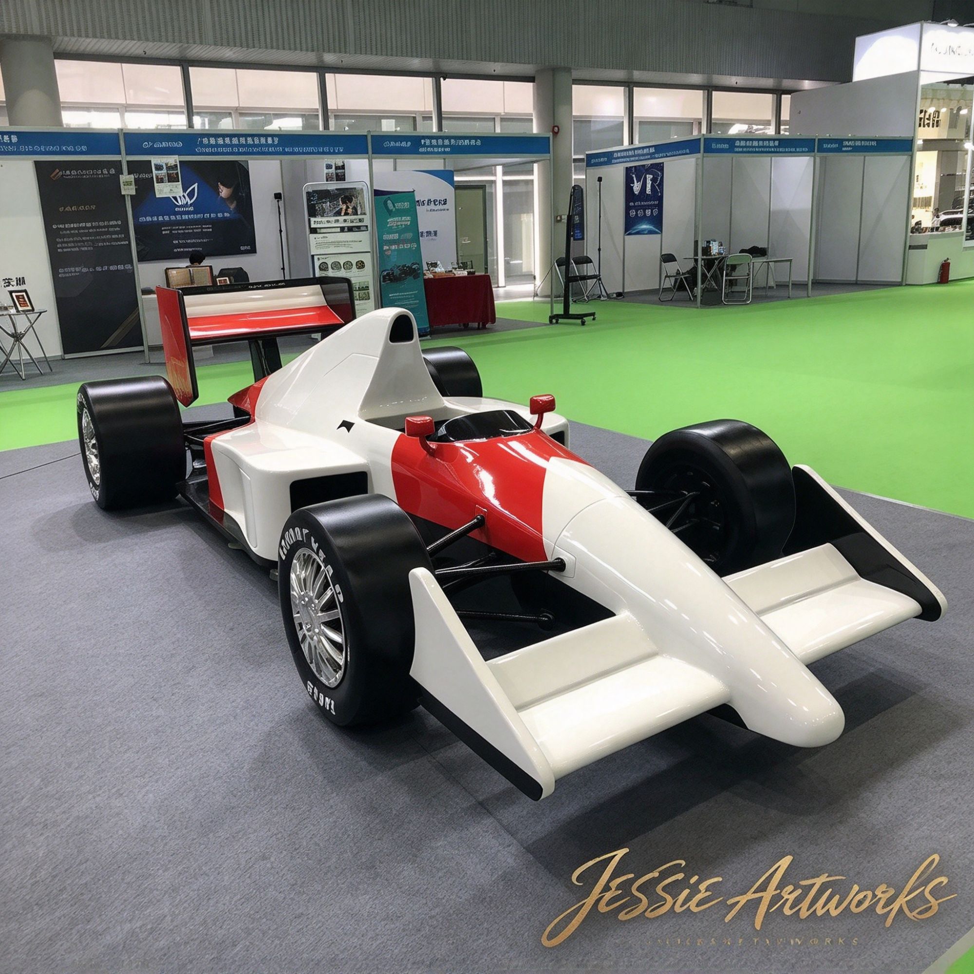 Custom Race Car Sculpture & Life-Size Automotive Display